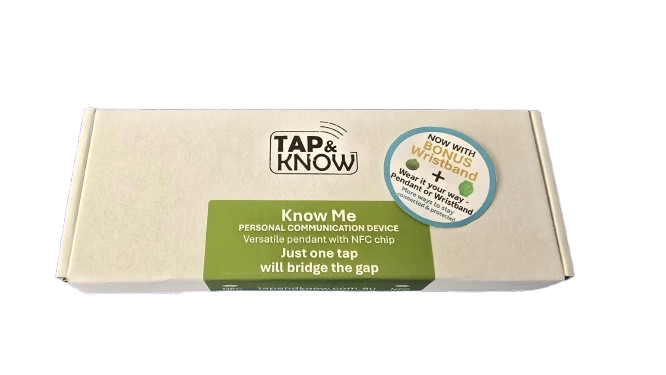 Tap & Know - KnowMe NFC Pendant and Wristband