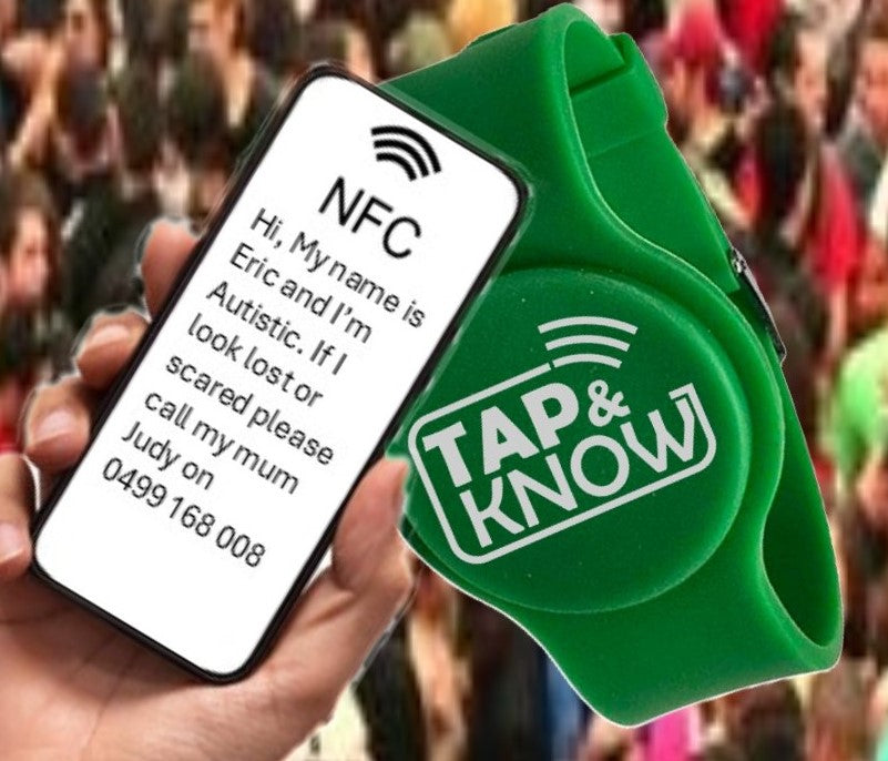 Tap & Know - KnowMe NFC Wristband