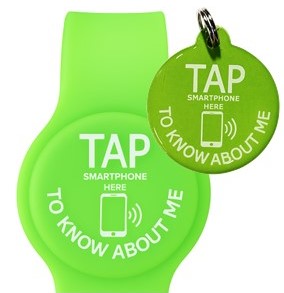 Tap & Know - KnowMe NFC Pendant and Wristband